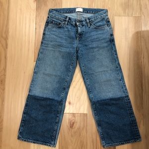 Simon Miller crop color block denim